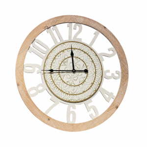 OROLOGIO DA PARETE IN LEGNO SHABBY DM. 55cm