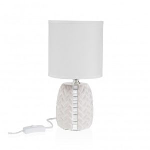 LAMPADA DA TAVOLO IN CERAMICA EFFETTO SPECCHIO