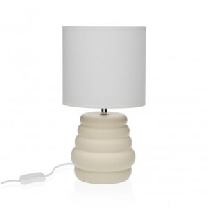 LAMPADA DA TAVOLO IN CERAMICA COLOR CREMA