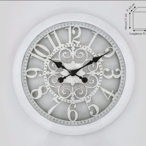 OROLOGIO SHABBY CON DECORO CENTRALE DM. 50CM