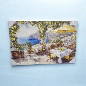QUADRO IN TELA PANORAMA COSTIERA 40x60