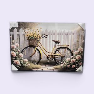 QUADRO IN TELA CON BICICLETTA 40x60