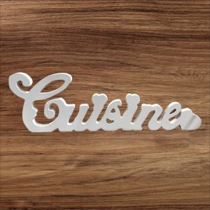 SCRITTA CUISINE IN LEGNO 65CM