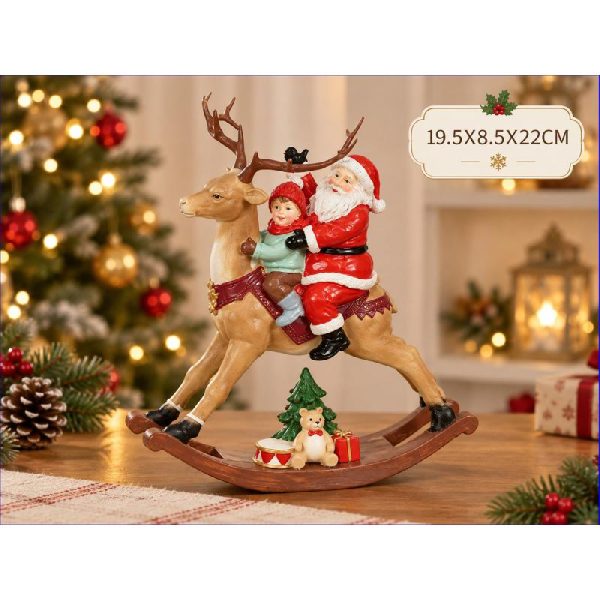 BABBO NATALE SU RENNA
